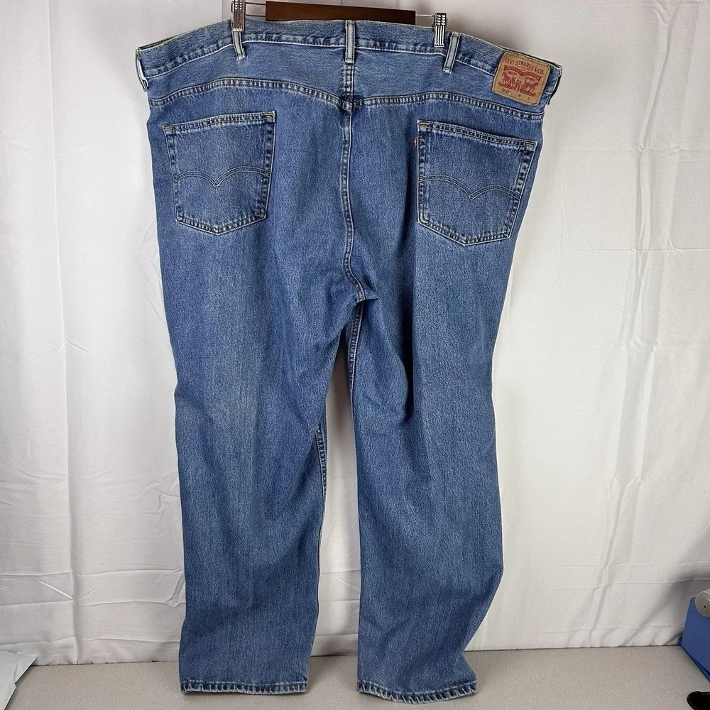 Levi's Men's Classic 505 Regular Fit Jean Straight Leg, Blue,‎ Size 54 x 32